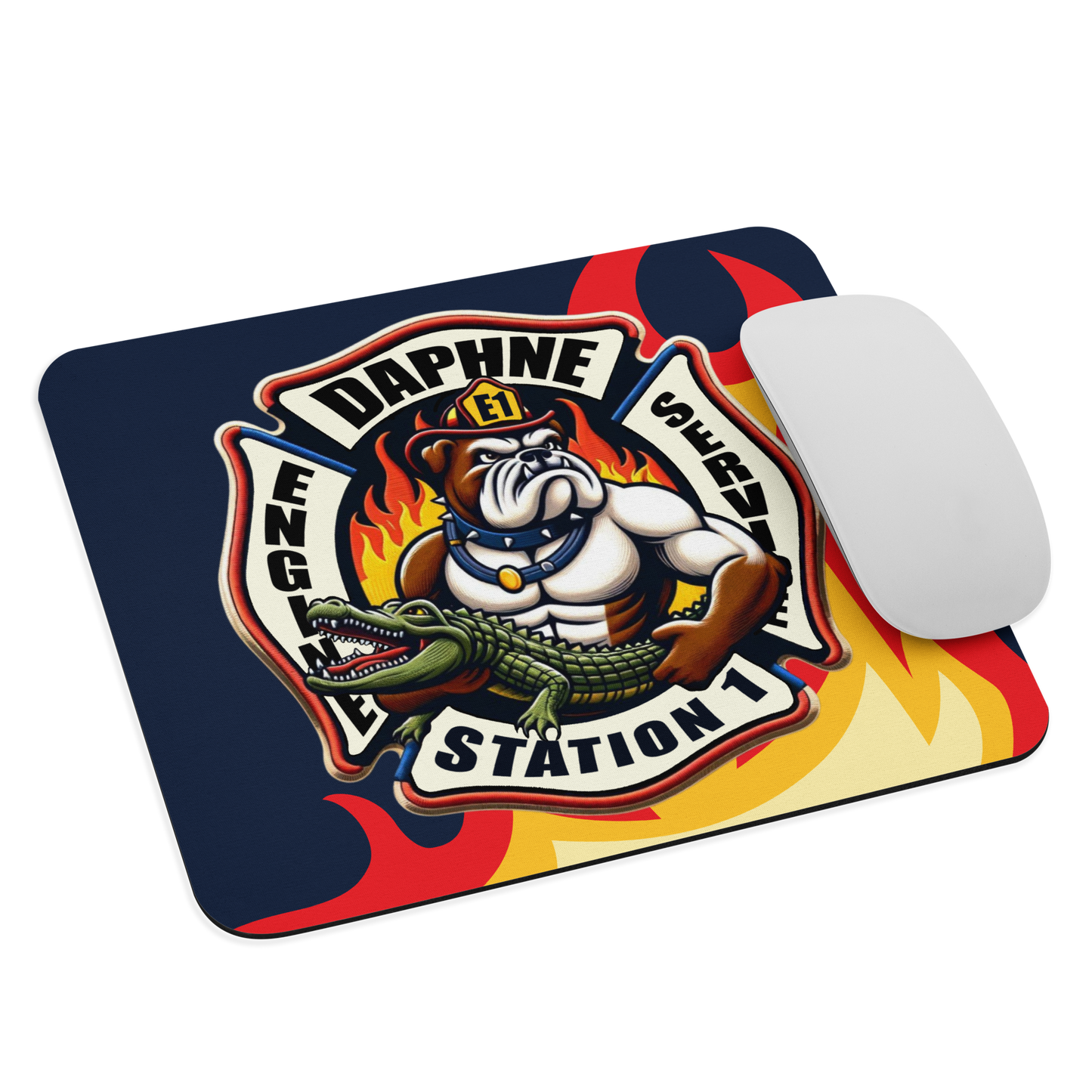 Fire Station Mouse Pad
