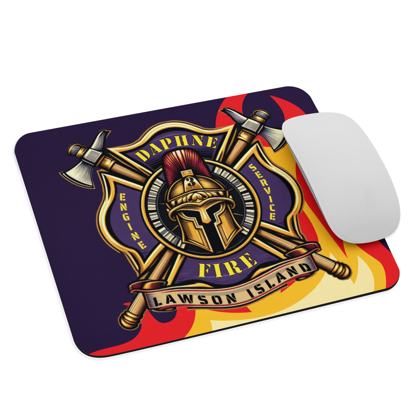 Fire Station Mouse Pad