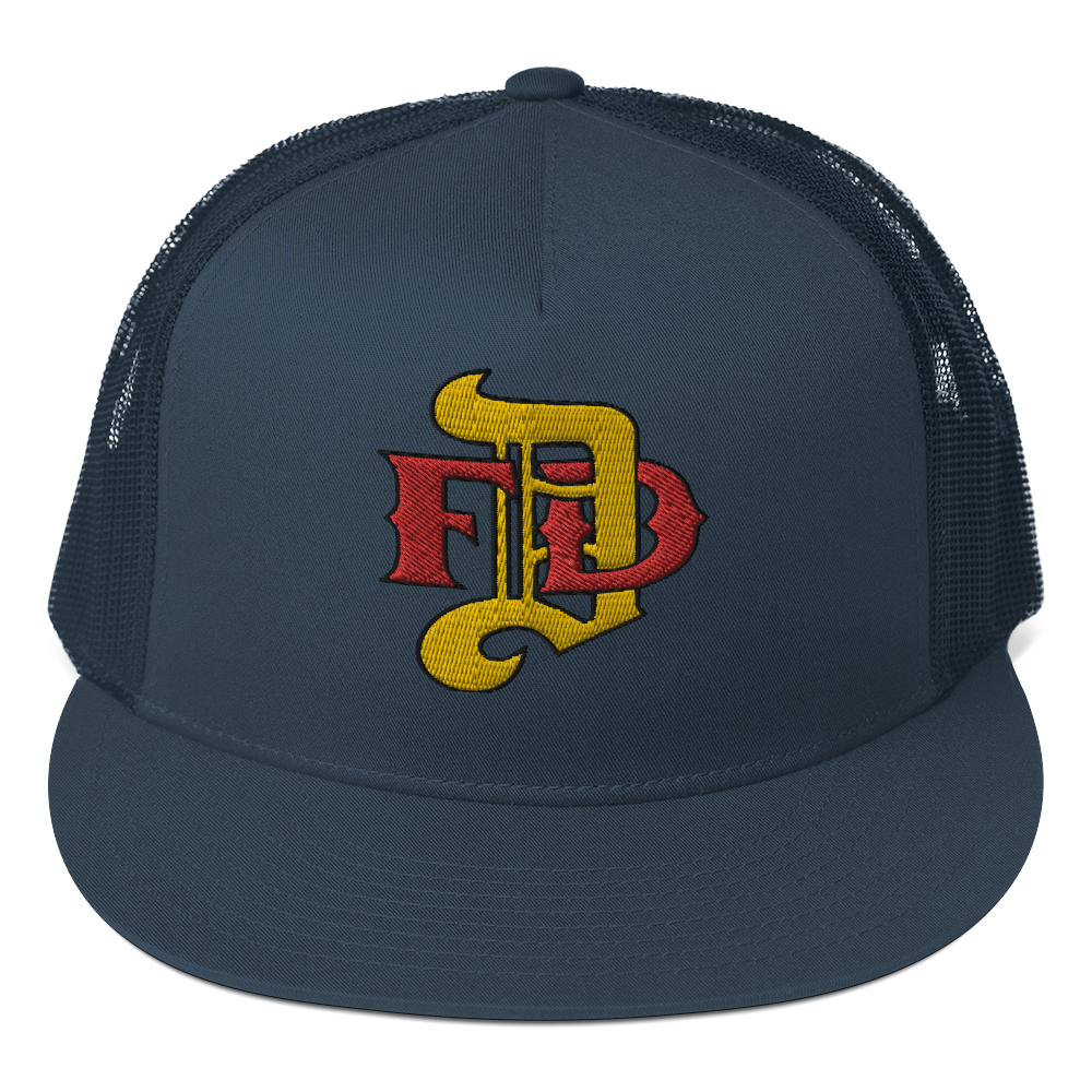 Hat - Gold DFD Logo - Flat Bill