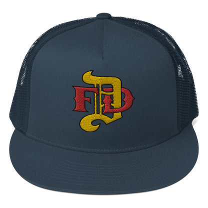 Hat - Gold DFD Logo - Flat Bill