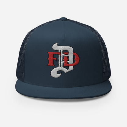 Hat - White DFD Logo - Flat Bill