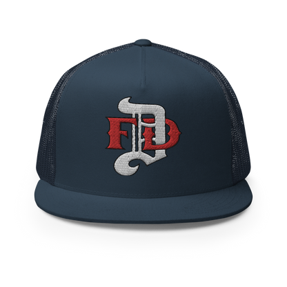 Hat - White DFD Logo - Flat Bill