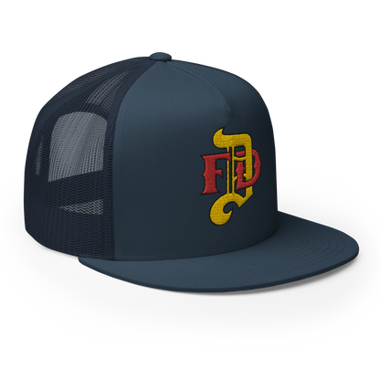 Hat - Gold DFD Logo - Flat Bill