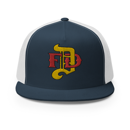 Hat - Gold DFD Logo - Flat Bill