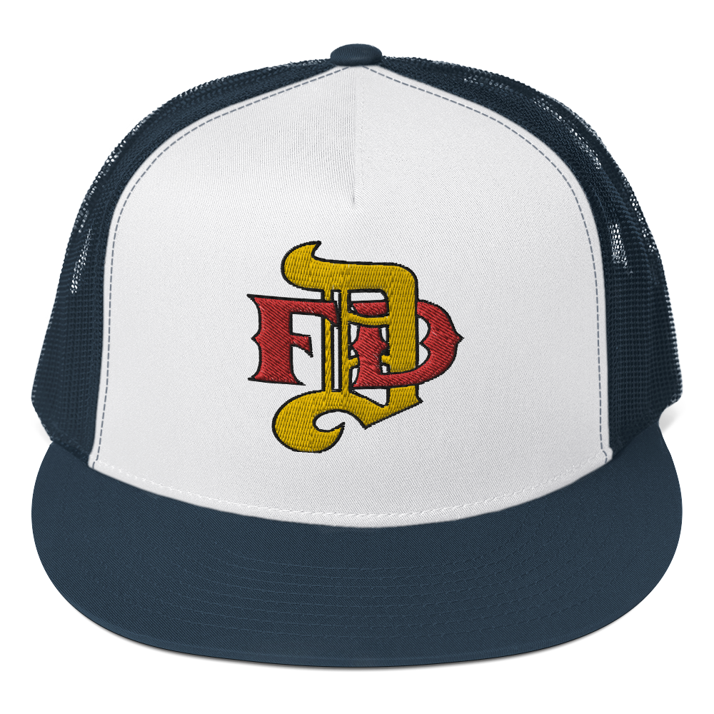 Hat - Gold DFD Logo - Flat Bill