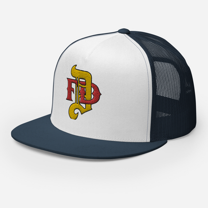 Hat - Gold DFD Logo - Flat Bill