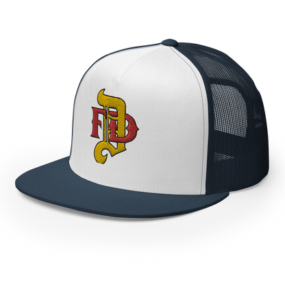 Hat - Gold DFD Logo - Flat Bill