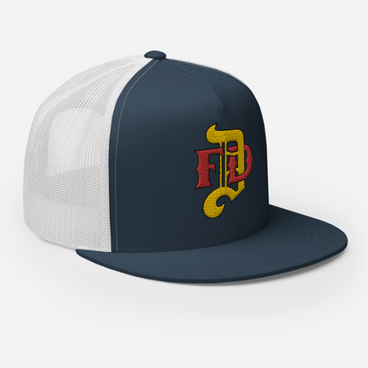 Hat - Gold DFD Logo - Flat Bill