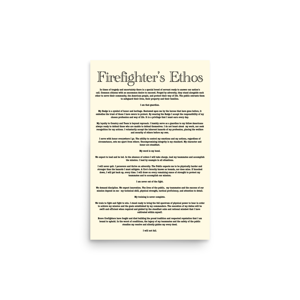 Firefighter Ethos