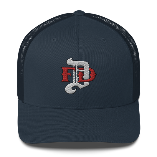 Hat - White DFD Logo - Curved Bill